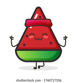 Cute Watermelon fruit vector design.