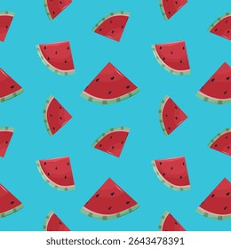 Diseño lindo del Vector del fondo del patrón de las frutas de la sandía