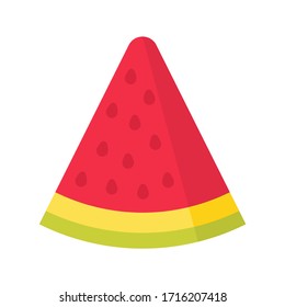 Cute sandía, ícono vectorial de color aislado. Ilustración luminosa de fruta y bayas