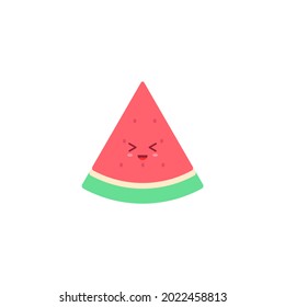 Cute watermelon kawaii style design