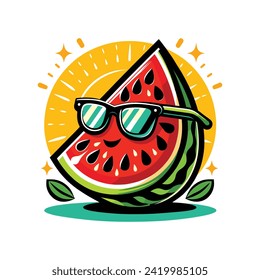 Cute Watermelon Vector Illustration Graphics