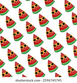 cute watermelon vector pattern for summer