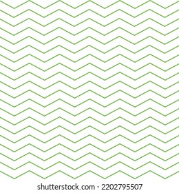 cute wavy line background.Abstract zigzag lines.seamless green zigzag lines White background.Simple line pattern.Triangle pattern wave lines.Illustration.Simple drawing.Wrapping paper illustrations.