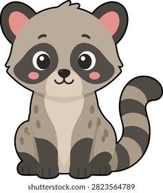 Cute weasel representing wildlife, agility, and natural