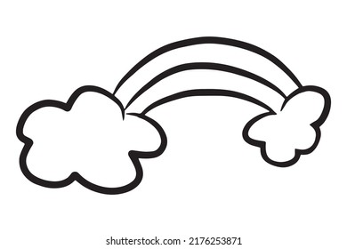Cute weather cloud icon , moon, star collection  element design