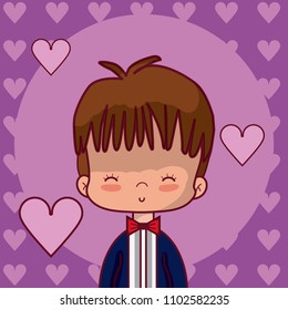 Cute wedding boyfriend cartoon