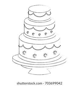 Cute wedding cake