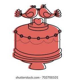 Cute wedding cake