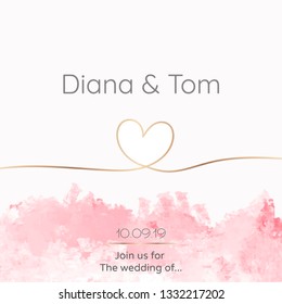 Cute wedding invitation