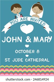 cute wedding invitation