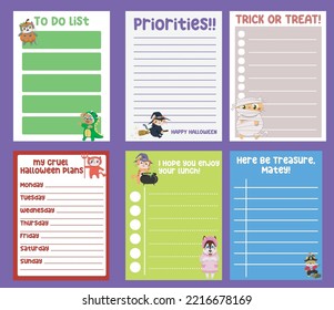 Cute Weekly Planner Background For Kids With Cute Animals. Vector Template For Agenda, To Do List, Checklist And Planners.