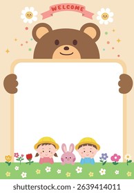 Cute welcome to kindergarten Image