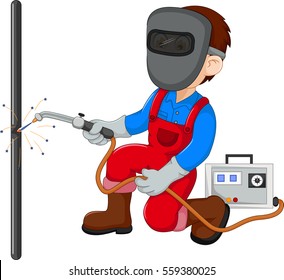 cute Welder cartoon