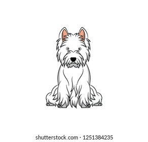 west highland terrier clipart