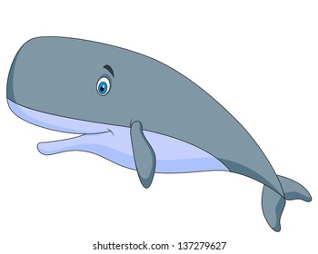 Cute whale cartoon