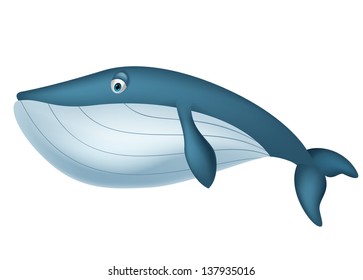 Cute whale cartoon