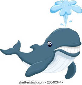 Cute whale cartoon