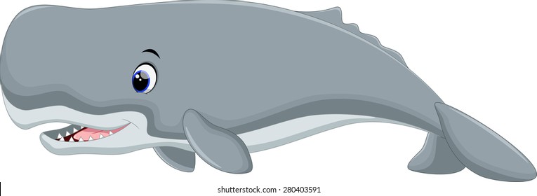 Cute whale cartoon