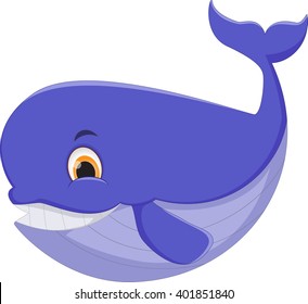 Cute whale cartoon
