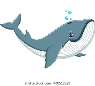 Cute whale cartoon