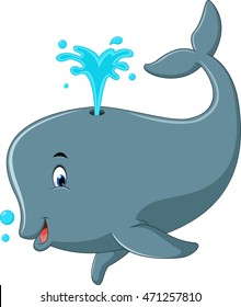 Cute whale cartoon