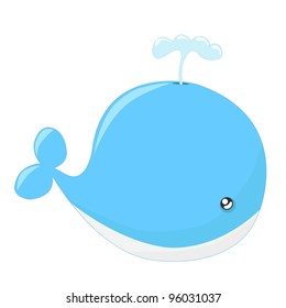 Cute whale cartoon