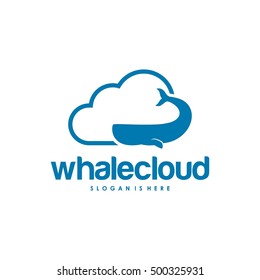 Cute whale logo