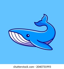 cute whale, mascot icon vector illustration. premium quality cartoons.