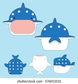 Cute Whale Shark Vector