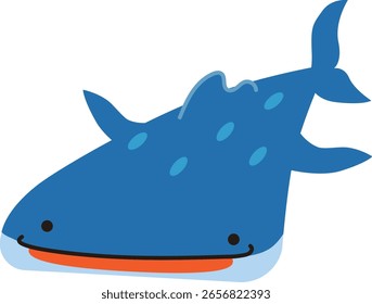 Cute Whale Shark Vektorgrafik-Material