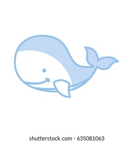 cute whale tender icon