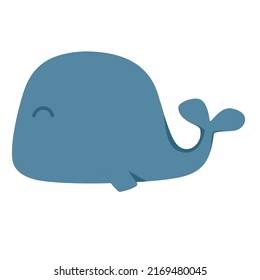 Cute whale under the sea
