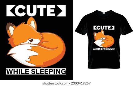 Cute While Sleeping T Shirt Design