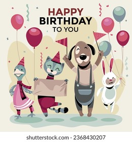 Cute Whimsical Forest Animal Birthday Party, that it is not AI generated