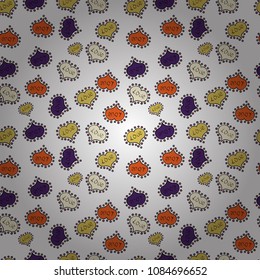 Cute white, black and violet colors elements. Valentine':s Day card seamless background pattern heart. Seamless hearts pattern. Vector illustration. Repeating texture.