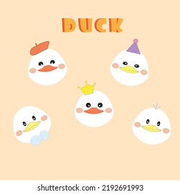 Cute White Little Duck Wallpaper