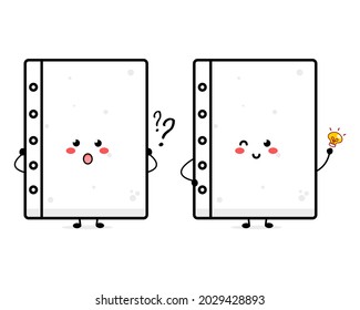 Cuidado papel blanco ilustración de carácter suave sonrisa feliz logotipo de mascota niños jugar plantilla de juguetes