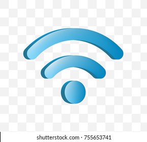 Cute Wifi Icon on Transparent Background . Isolated Vector Illustration  - Powered by Shutterstock - Get 15% off with code: PIKWIZARD15