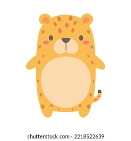 cute wild animal cartoon text frame for decorating schedule notebook