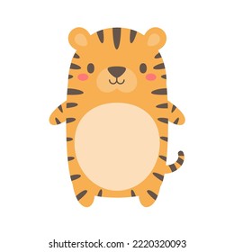 cute wild animal cartoon text frame for decorating schedule notebook
