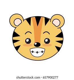 cute wild animal face with expression