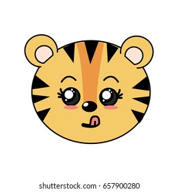 cute wild animal face with expression