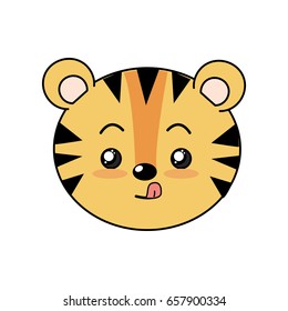 cute wild animal face with expression