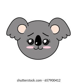 cute wild animal face with expression