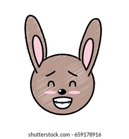 cute wild animal face with expression