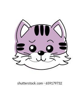 cute wild animal face with expression