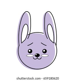 cute wild animal face with expression