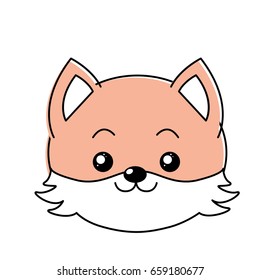 cute wild animal face with expression