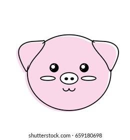 cute wild animal face with expression