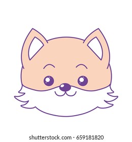 cute wild animal face with expression